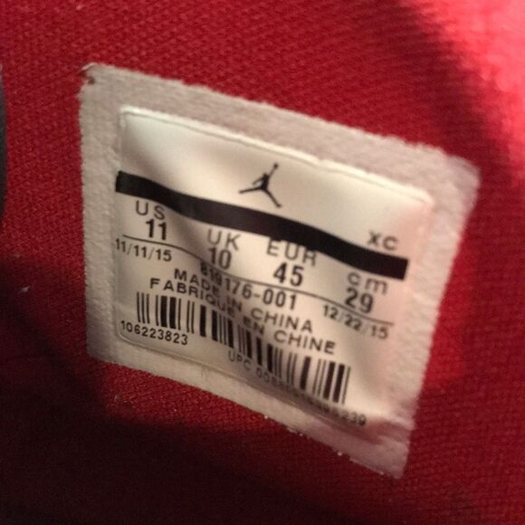 Nike Air Jordan 1 Nouveau Snakeskin Black/Red 819176-001 Men’s Size 11 - Picture 11 of 12